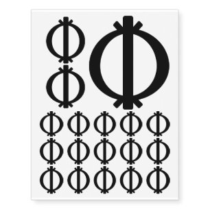 Wawa Aba   Symbol of Toughness and Resilience Temporary Tattoos