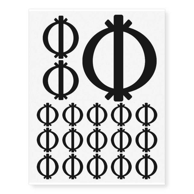 Wawa Aba | Symbol of Toughness and Resilience Temporary Tattoos (Front)