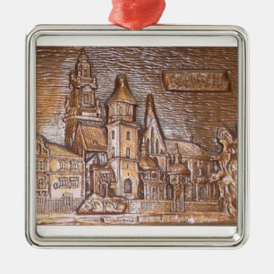 WAWEL CASTLE IN KRAKOW POLAND METAL ORNAMENT