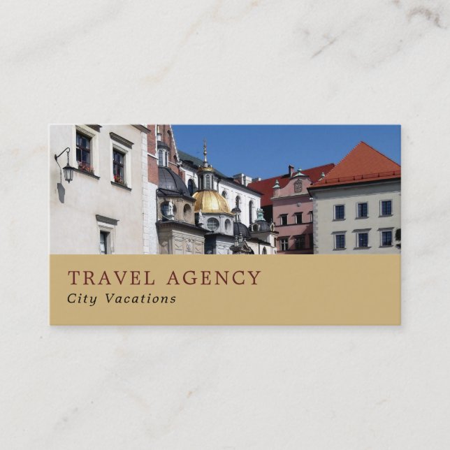 Wawel Cathedral, Kraków, Travel Agent Business Card (Front)