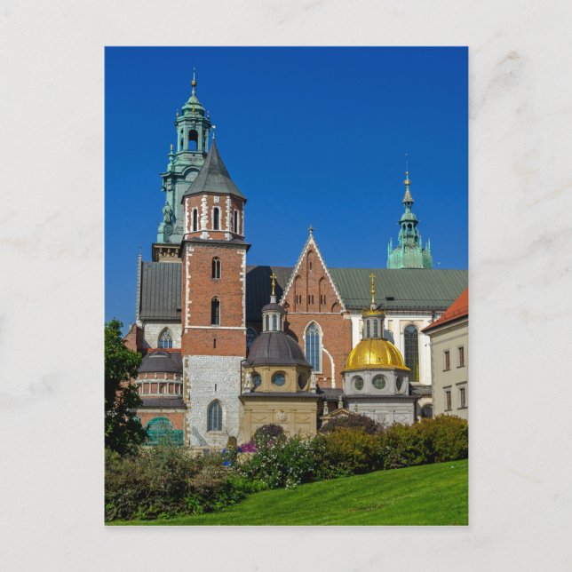 Wawel Royal Castle Krakow Poland Postcard (Front)