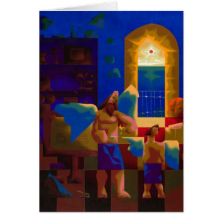 wax and feathers -blank card