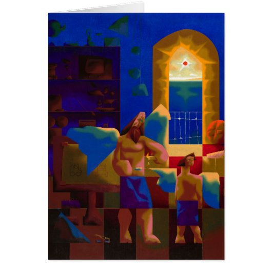 wax and feathers -blank card (Front)