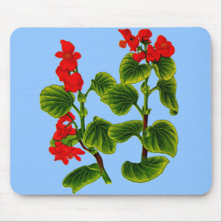 wax begonia wax begonias print mouse pad