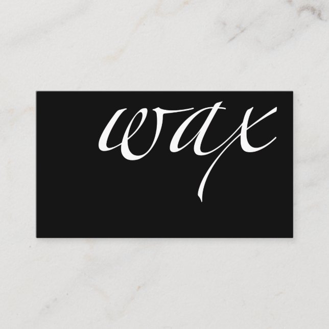Wax: Brazilian / Bikini Wax Loyalty Card (Front)