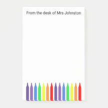 Wax crayons, from the desk of, teachers n
