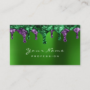 Wax Epilation Depilation Nails Emerald Violet Business Card