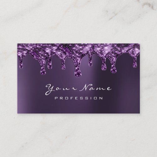 Wax Epilation Depilation Nails Grape Purple Violet Business Card