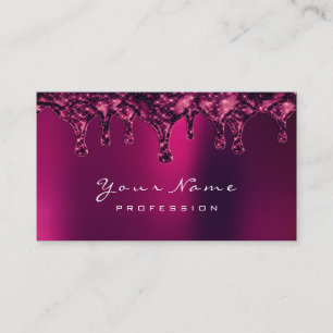 Wax Epilation Pink Depilation Nails Red Burgundy Business Card