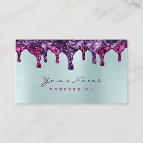 Wax Epilation Pink Depilation Violet Pink Aqua Blu Business Card