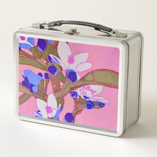 Wax Flower Lunch Box – Australian Native Floral (Front)