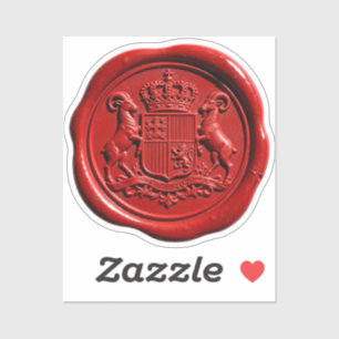 Wax seal - Billy Goats Crest & Crown 1 Sticker