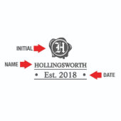 Wax Seal Box Set w/ Decanter and Whiskey Glasses (Design)