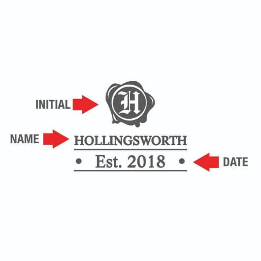 Wax Seal Box Set w/ Decanter and Whiskey Glasses (Design)