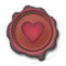 WAX SEAL HEART by SHARON SHARPE