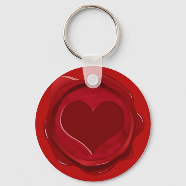 WAX SEAL HEART KEYCHAIN (Front)