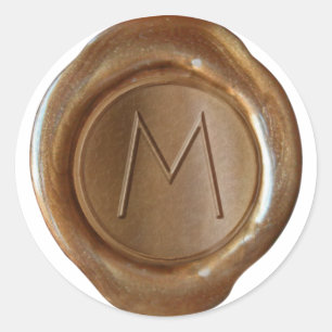 Wax Seal Monogram - Copper - ModernSlim M -