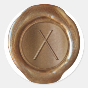 Wax Seal Monogram - Copper - ModernSlim X -
