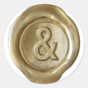 Wax Seal Monogram - Gold - Bold & -
