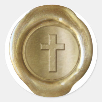 Wax Seal Monogram - Gold - Cross -
