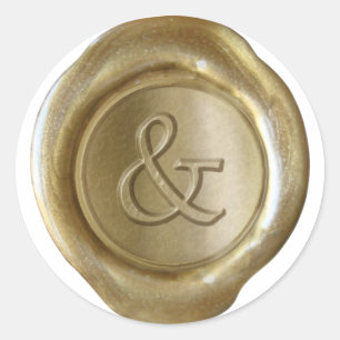 Wax Seal Monogram - Gold - Serif & -