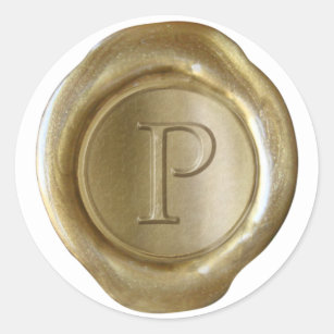 Letter P Wax Seal Stamp