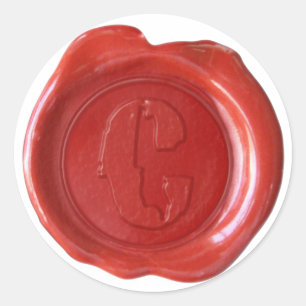 Wax Seal Monogram - Red - Boulder C -