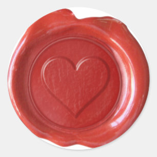 Wax Seal Monogram - Red Heart -
