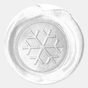 Wax Seal Monogram - White - Snowflake -