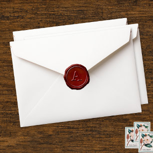 Wax Seal Red Monogram Intial