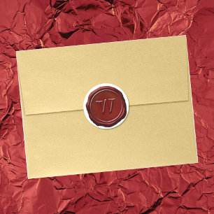 Wax Seal Red Monogram W Initial