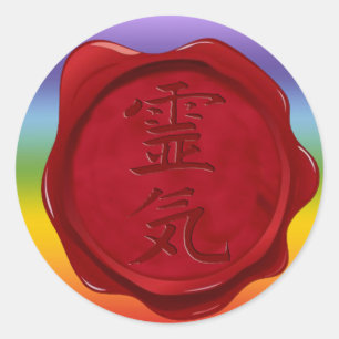 wax seal - REIKI   chakren colors
