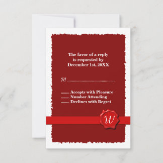 Wax Seal Rsvp Card
