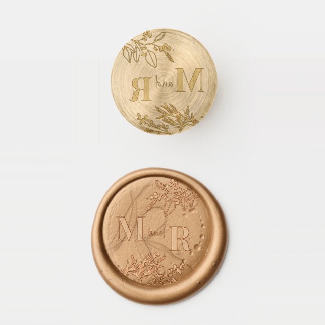 Wax Seal Stamp Boho Floral  (Stamped)