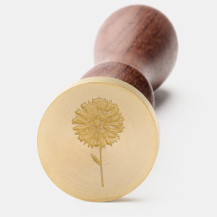 WAX SEAL STAMP FLORAL DESIGN