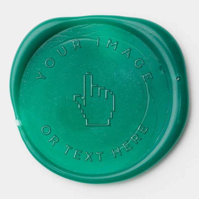 Wax Seal Sticker - Custom add your text or image (Front)