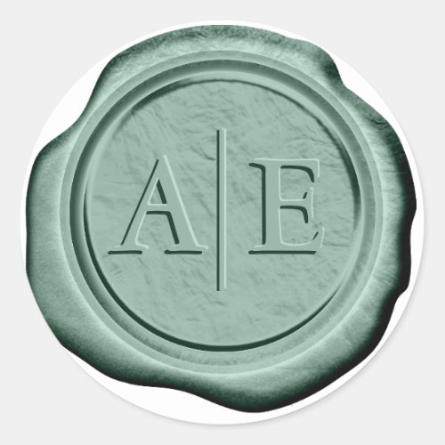 Wax Seal Wedding Accent Initials Lt Hunter G ID947