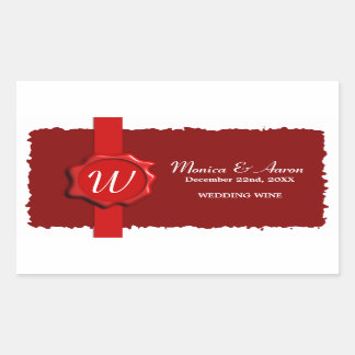 Wax Seal Wedding Wine