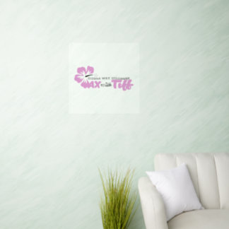 Wax with Tiff clear wall decal