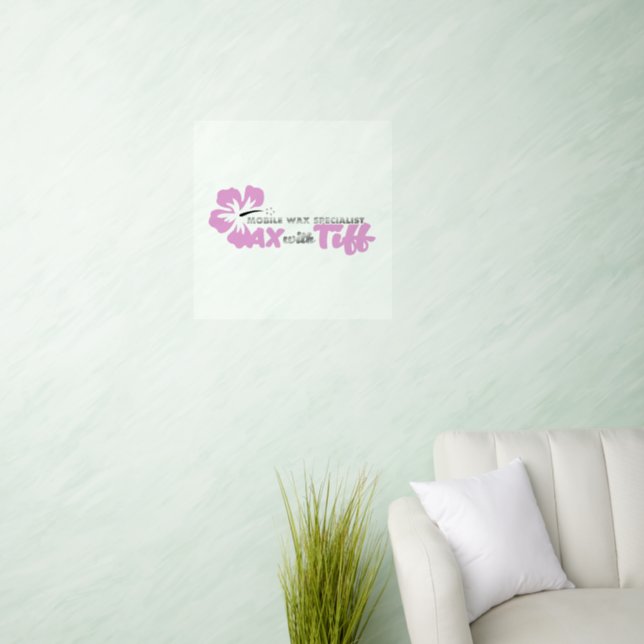 Wax with Tiff clear wall decal (Living Room)