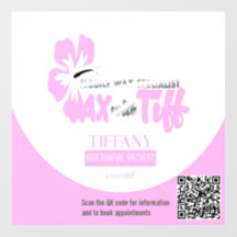 Wax with Tiff clear window decal