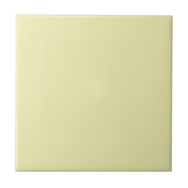 Wax Yellow Solid Color Ceramic Tile (Front)