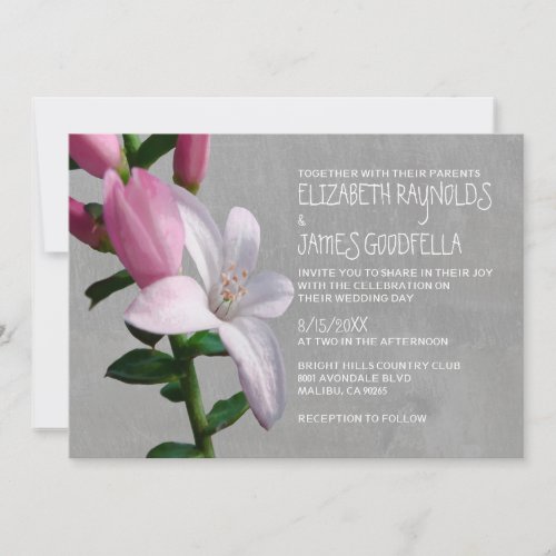 Waxflower Wedding Invitations
