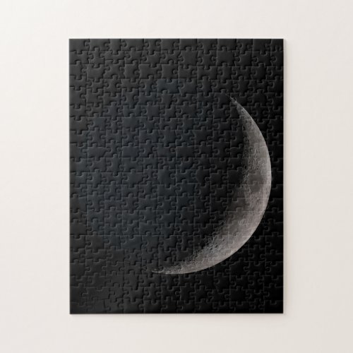 Waxing crescent moon jigsaw puzzle