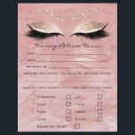 Waxing Depilation Liability Waiver Release Form Flyer<br><div class="desc">florenceK design</div>