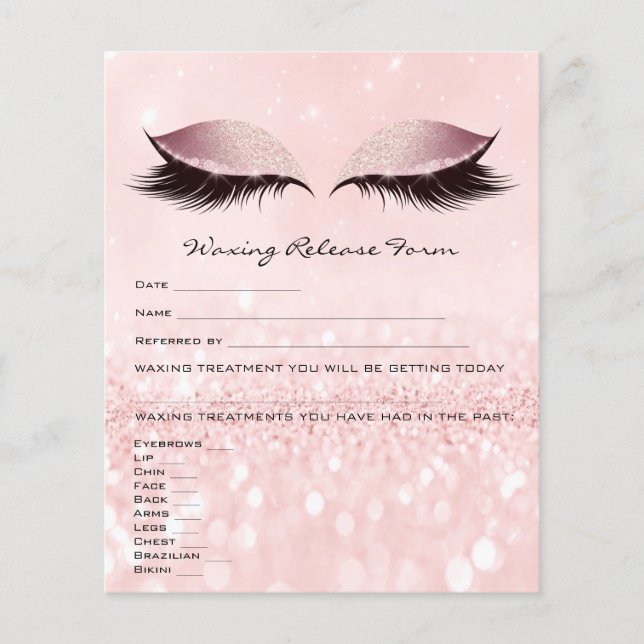 Waxing Depilation Liability Waiver Release Form Pi Flyer (Front)