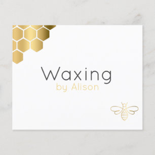Waxing esthetician technician golden bee flyer