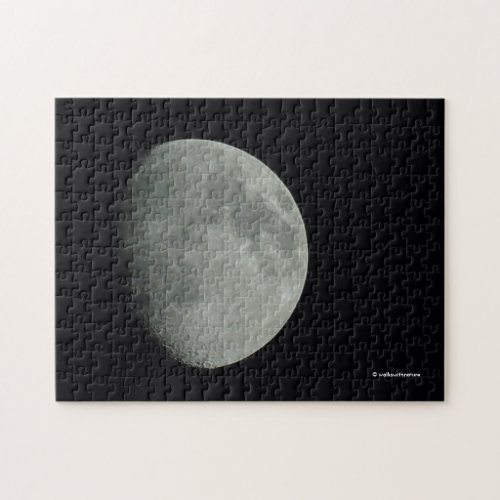 Waxing Midsummer Moon at Night Jigsaw Puzzle