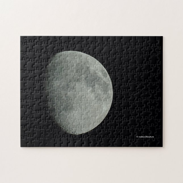 Waxing Midsummer Moon at Night Jigsaw Puzzle (Horizontal)