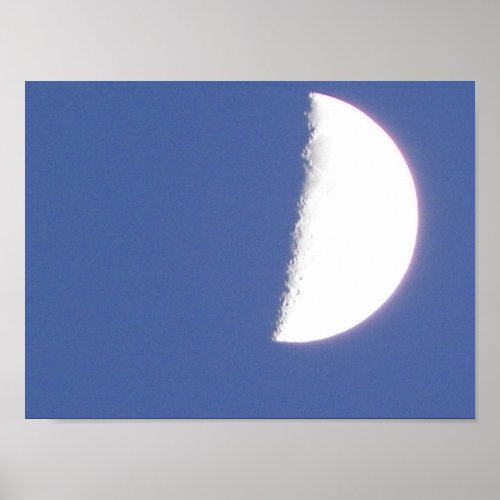 Waxing Moon Photograph Poster